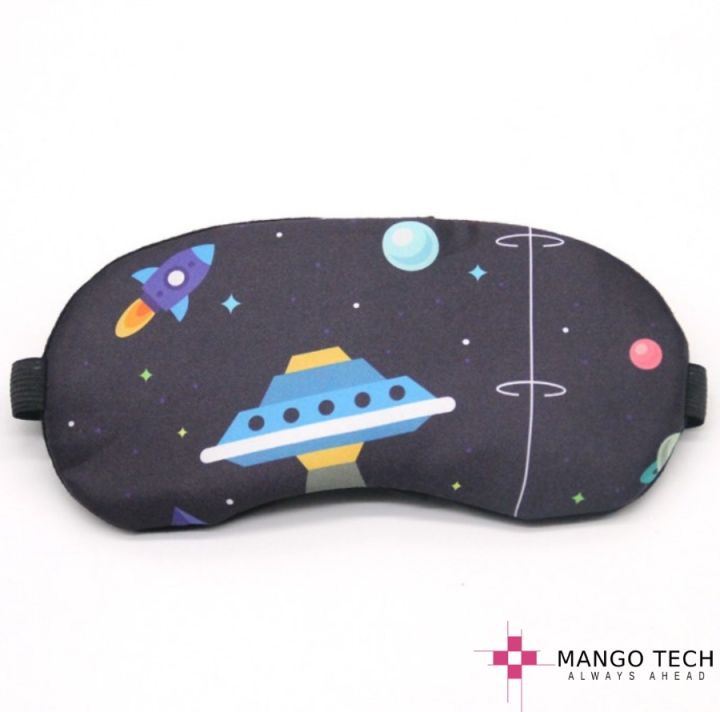 Sleeping Eye Mask Comfortable Eyes Mask For Men Women Kids Eye Blinder for Travel/Sleeping/Shift Work Blindfold For Eyes Super Soft Breathable Sleeping Mask With Gel Pad - Space