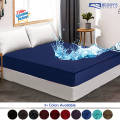 Waterproof Mattress Cover For Double Bed King Size Fitted Mattress Protector Anti Slip Bed Sheet Beddy's Studio. 