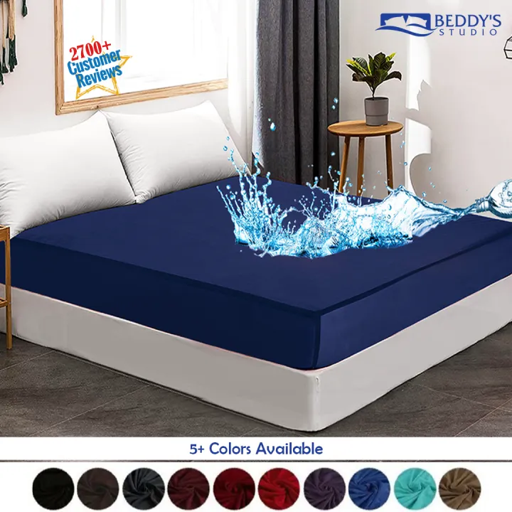Waterproof%20Mattress%20Cover%20For%20Double%20Bed%20King%20Size%20Fitted%20Mattress%20Protector%20Anti%20Slip%20Bed%20Sheet%20Beddy's%20Studio%20-%20Image%202
