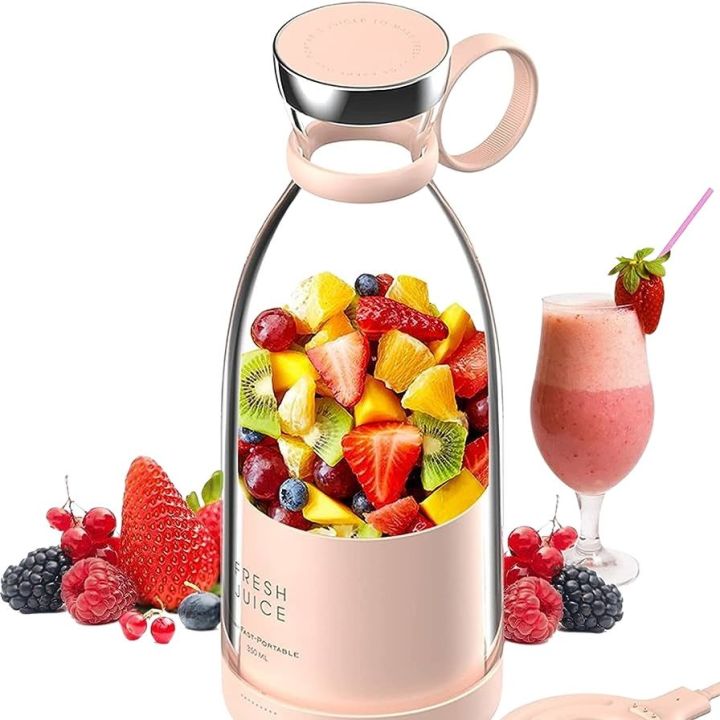 Personal%20Size%20Blender,%20Fresh%20Juice%20Mini%20Fast%20Portable%20Blender,%20Portable%20Smoothie%20Blender%20USB%20Charging,%20Electric%20Juicer%20Cup%20with%204%20Blades%20-%20Image%203