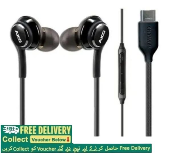 AKG Samsung Handsfree - USB C Type Jack - 100% Original AKG Handsfree Imported , High Quality Deep Bass / Sound - Samsung Earphones - Headphones - Handfree