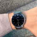 Original Casio - MTP-VT01D-1BUDF - Stainless Steel Watch for Men. 