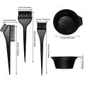 Hair Color Bowl Set Bowl With Three Brushes Hair Dye Color Brush and Bowl Set Stylist Tools for DIY Salon, 4Pcs Color Bowl Brushes Tool Mixing Bowl Kit Tint Comb for Hair Tint Dying Coloring Applicator - Dye Brush & Comb/Mixing Bowl/Tint Tool. 