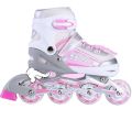 5 inch Size Suitable for Upto 11 years Baby Inline Skates Roller Skating Shoes For Children Adjustable Inline Skates,Outdoor Roller Blades with Full Light Up Illuminating Wheels for Kids NOTE random color will be delivered. 