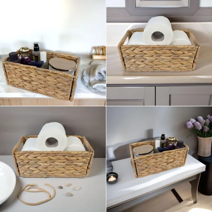 ADO%20Basics%20%20Foldable%20Water%20Hyacinth%20Hand%20Woven%20Basket%20with%20Handles,%20Toilet%20Paper%20Storage%20Wicker%20Baskets%2012"%20Length,%206.29"%20Width,%204.25%20Height,%20Tokri%20-%20Image%208