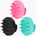 Non-Slip Silicone Scalp Massager Brush – Soft Silicone Bristles for Deep Cleansing, Dandruff Removal & Relaxing Hair Massage | Manual Shampoo Brush & Head Scrubber for Wet/Dry Hair | Anti-Slip Handle Bath Comb for Men & Women Hair Care. 