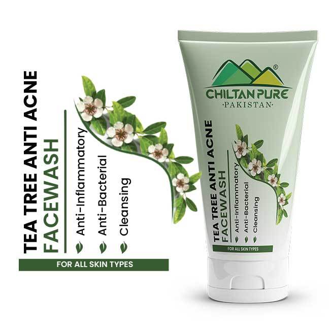 chiltanpure-Tea Tree Anti Acne Face Wash – Prevents Acne Eruptions, Removes Excess Oil, Reduces Blackheads & Whiteheads
