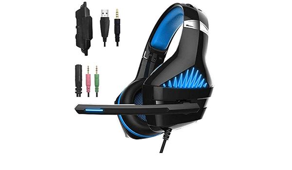 Beexcellent GM-5 Stereo Gaming Headset with Microphone for Mac Nintendo Switch PS4, PC, Xbox One Controller, Noise Cancelling Over Ear Professional Gaming Headphones