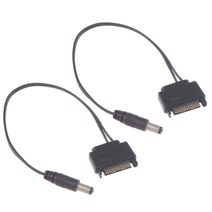 2Pcs DC Cable Power Supply DC 5521 12V Power Supply SATA to DC Cable