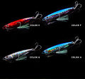 【HOT】 Luya Bat Bionic Fishing Bait Freshwater Cast Luya Iron Plate Luminous Head Fish With Three Hooks Emulation Metal Sea Fishing Sl. 