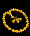 Hand-Made Elastic Bracelate Yellow Color Beads Tasbih 33Beads 8mm/6mm Tasbeeh/Bracelate, Crysta Beads Tasbih.. 