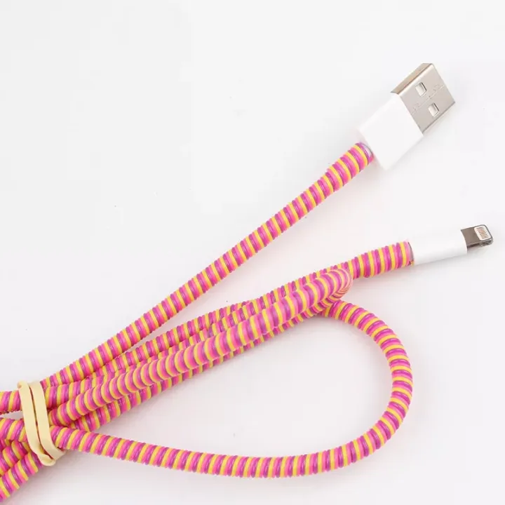 Cable%20Winder%20Data%20Line%20Protection%20Spring%20Twine%20for%20Android%20and%20HALF%20SAYB%20USB%20Earphone%20Cover%20-%20Image%203