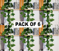 7 Feet Long Artificial Money Plant Leaf Garland for Home Office Room Decoration Eco-Friendly, Realistic Greenery. 