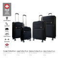 FLO Alberta Premium 2024 Expandable Luggage Trolley Suitcase, TSA Lock, 4 Wheels, Softside. 