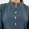 Maahru Stitched 2 PC Shirt & Trouser - Ocean Breeze. 