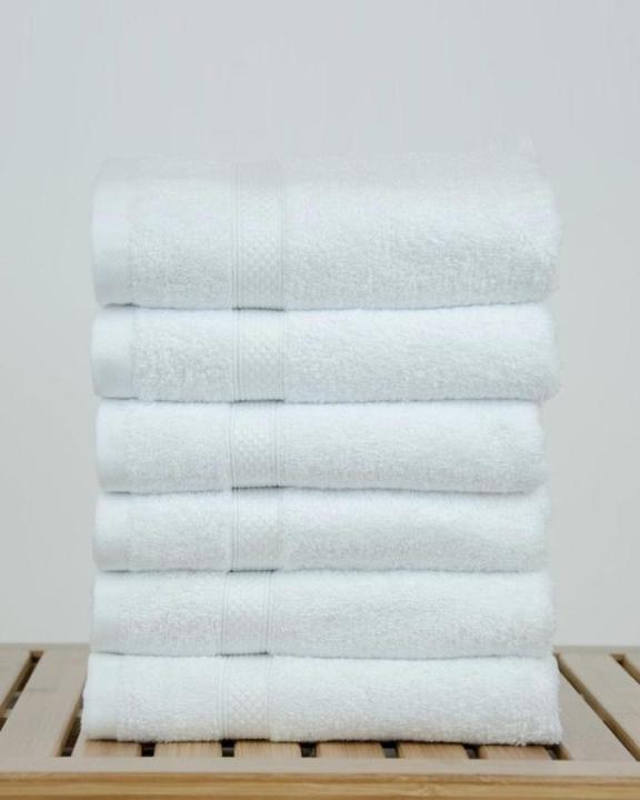 100%20%25%20%20Cotton%20Bamboo%20Blended%20Ultra%20Soft%20White%20Hand%20Towel%20Set%20of%206%20-%2016%20x%2027%20-%20Image%202