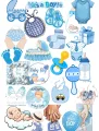 Pack Of 27 Sticker Baby Boy Sticker New Baby Born  sticker Baby Boy sticker pack  Aesthetic Sticker Its A Boy Sticker - Sticker for Laptop & Mobile 2 Inch x 3 Inch each Sticker Size Boys sticker Upcoming Baby  Sticker  Baby Boy Gift  Sticker. 