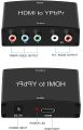 YPbPr RGB + R/L to HDMI Video Audio Converter V1.3 Support LPCM For HDTV,DVD,PSP, Xbox 360 and Wii, metal housing ( with AC adapter). 