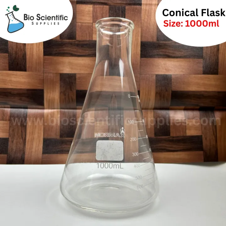 Normax%20-%20Borosilicate%203.3%20Graduated%20Conical%20Glass%20Flask%20/%20Elementary%20Flask%20for%20Laboratory%201000ml%20-%20Image%202