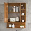 Hommey Strong and Heavy New Look Bathroom Cabinet with Mirror and Shelves (Customize). 