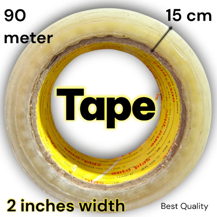 Transparent Packaging Tape 2 inches tape width and 2 inches roll width ...