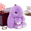 Bunny Plush Toy Rabbit Keyring Fluffy Keychain   Pendant Bag Charm. 