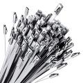 100Pcs Chain Link Fence Ties,Multi-Purpose Self-Locking Stainless Steel Zip Ties for Outdoor Garden Farm Pet Cages Fence. 