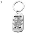 Fashion Letter Husband Wife Girlfriend Boyfriend Tag Pendant Necklace Keychain. 