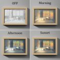 Painting Decoration Light, LED Glowing photo frame,Experience light and shadow The Art of Photo Frame,LED Light Painting Wall Art, LED Light Painting Wood Frames. 