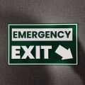Customized Emergency Exit Sign for Office or Buildings Pathways. 
