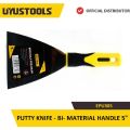 UYUSTOOLS EPU305 PUTTY KNIFE - BI- MATERIAL HANDLE 5". 
