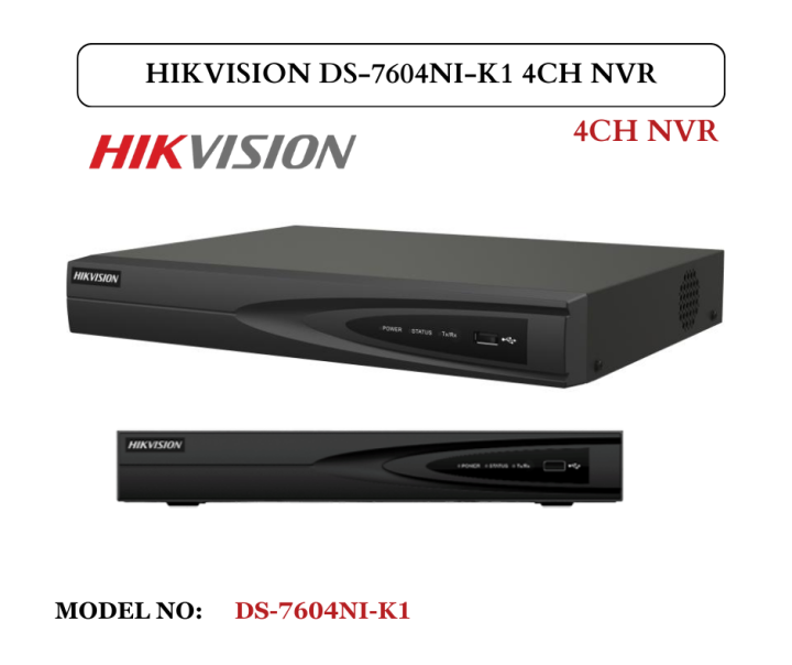 HIKVISION DS-7604NI-K1 4CH NVR