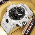 Sanda Military Industry Quality Trend Waterproof and Anti drop Multifunctional Outdoor Sports Watch SD6126-11. 