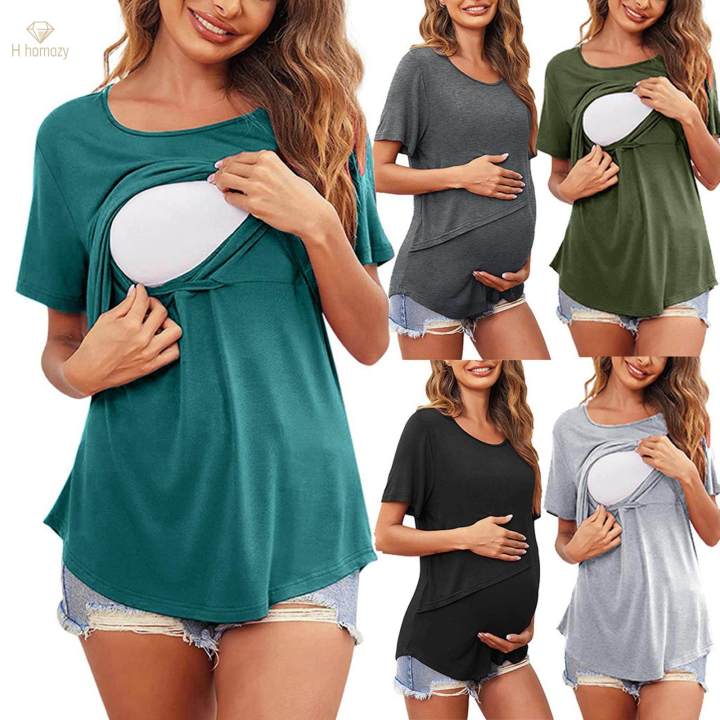 Women's%20aternity%20Shirts%20Fashion%20Nursing%20Shirts%20for%20Daily%20om%203pcs%20-%20Image%206