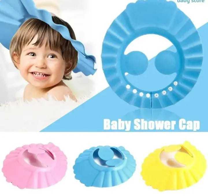 Roya-kidsl  Momme Baby EVA Soft Kids Shampoo Bath Shower Cap Hat Adjustable Kids Shower Cap Baby Care Bath Protection for Kid Shower Accessory