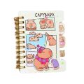 Mini Portable Notebook Planner Notes Capybara Small Notepad Small Random Color Cartoon Capybara Notepads Cute Multifunction Kawaii Capybara Notebook Office Accessories. 