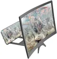 Mobile Phone Screen Magnifier 10 Inch 3D Display with Eyes Protection for All Smartphones, Adjustable Stand, ABS Acrylic Material. 