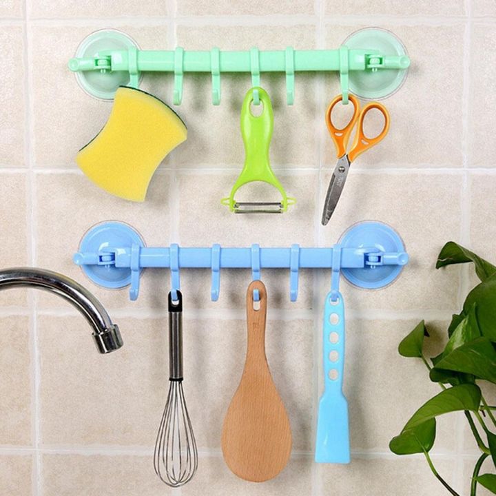 New Kitchen Vacuum Suction Cup Wall Hooks Adjustable Bathroom Hanger Organizer