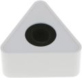 Microphone Logo Flag Box Triangular Interview Logo Portable ABS Injection Mic Microphone Flag Station Log(White). 