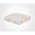 4 Grid Airtight Freezer Box With Lid & Lock | Clear Storage Box | Frozen Food Fruit Organizer. 