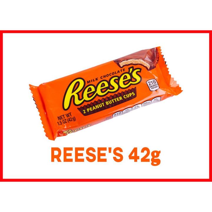 Reeses PeanutButter Chocolate Bar 42gm (Pack of 2)