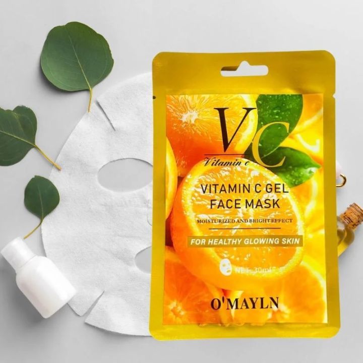 BUY 2 GET ANY 2 FREE FREE FREE | O’Mayln Vitamin C Gel Face Mask 30ml | Brightening & Hydrating Facial