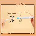 KHINSUN Retractable Press Pencil Eraser Artist Drawing Sketch Rubber for Kids School Student Eraser Pen With Refill. 