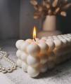 Scented Bubble Cube Candle, 3x3 Modern Design, High-Quality Wax, Relaxing Fragrance, Home Decor. 