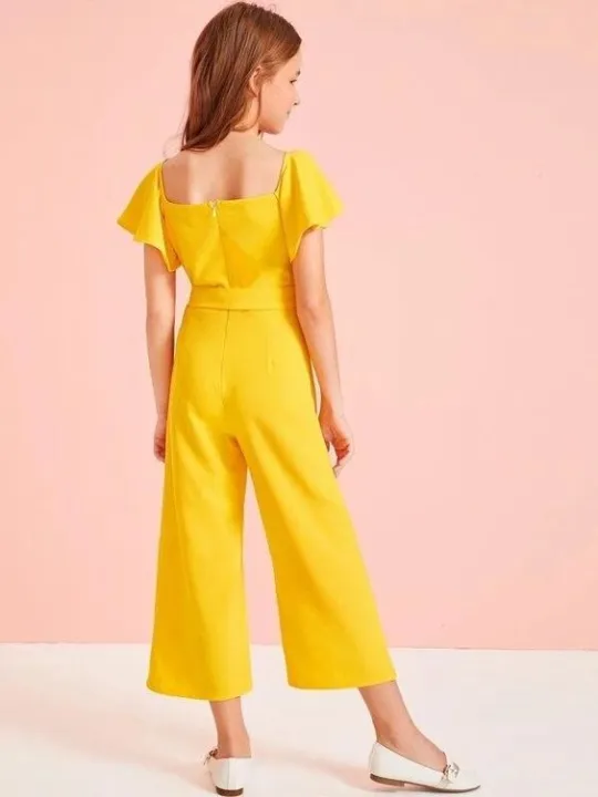 Girls%20Flutter%20Sleeve%20Zip%20Back%20%20Belted%20Jumpsuit%20(%20Fabric%20Lawn)%20(%20Size%205%20Yrs%20To%2016%20Yrs)%20-%20Image%203