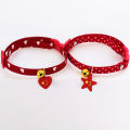 Cat Collar Adjustable Fashionable Pet Cat Necklace Collar with Bell Pendant. 