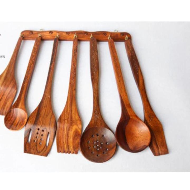 Spoons - Wooden Cooking Utensils Set - Non Stick Cookware Spoon Set ...