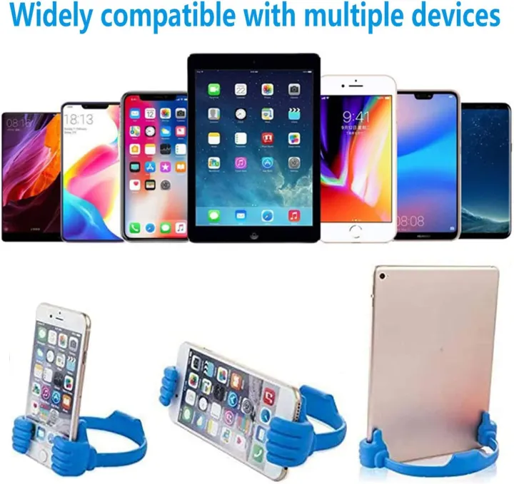 Thumbs-up%20Cell%20Phone%20Stands,%20Tablet%20Display%20Stands,%20Cellphone%20Holder,%20Mobile%20Smartphone%20Mount%20Cradle%20for%20Desk%20Desktop%20%E2%80%93%20Universal%20Multi-Angle%20Cute,%202%20Packs,%20Black%20-%20Image%208