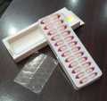 24 Pcs  Almond Shape French Nail Tip Artificial Nails Natural Colors  French Nails With Glue For Girls And Women. 