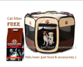 Portable Folding Pet tent / Kennel / pet Fence for Cat, Puppy & Dog with free gift. 